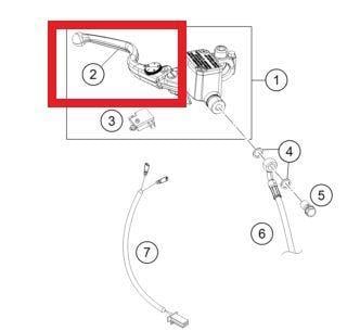 BRAKE LEVER CPL. KTM ORJ YP A9