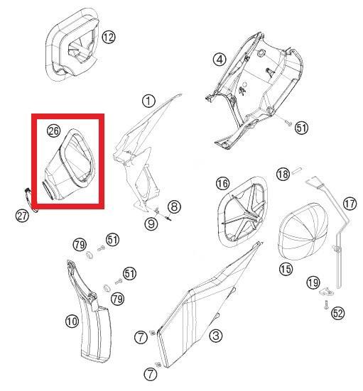 CABURETOR CONNECTING 07 KTM ORJ YP