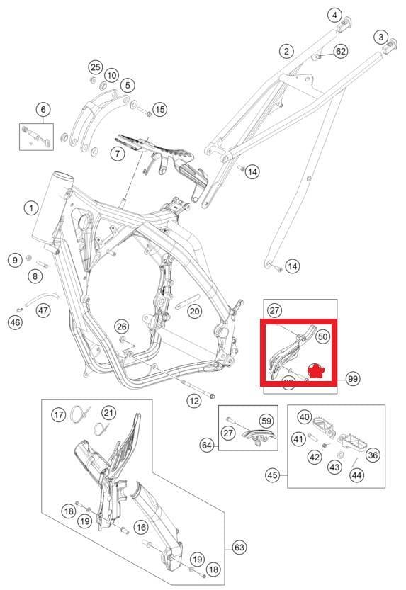 CHAIN GUARD KTM ORJ YP A1