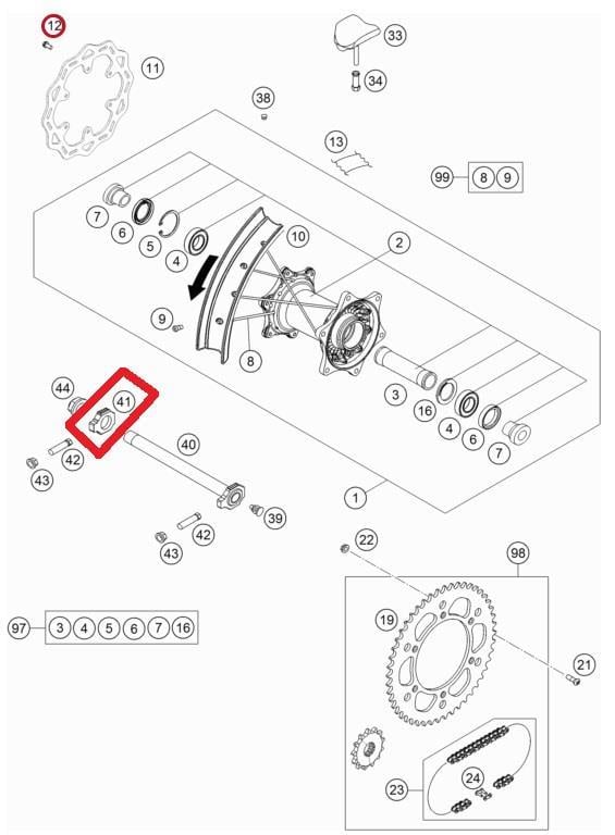 CHAIN TENSIONER GASGAS ORJ YP