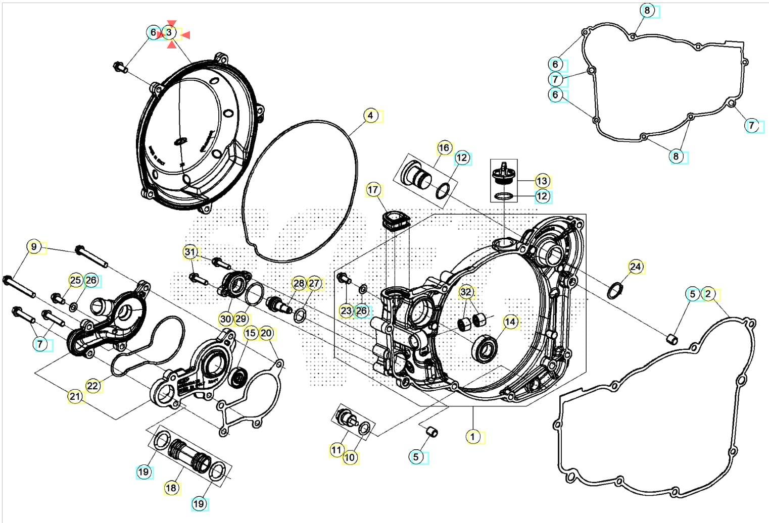 CLUTCH COVER BETA ORJ YP