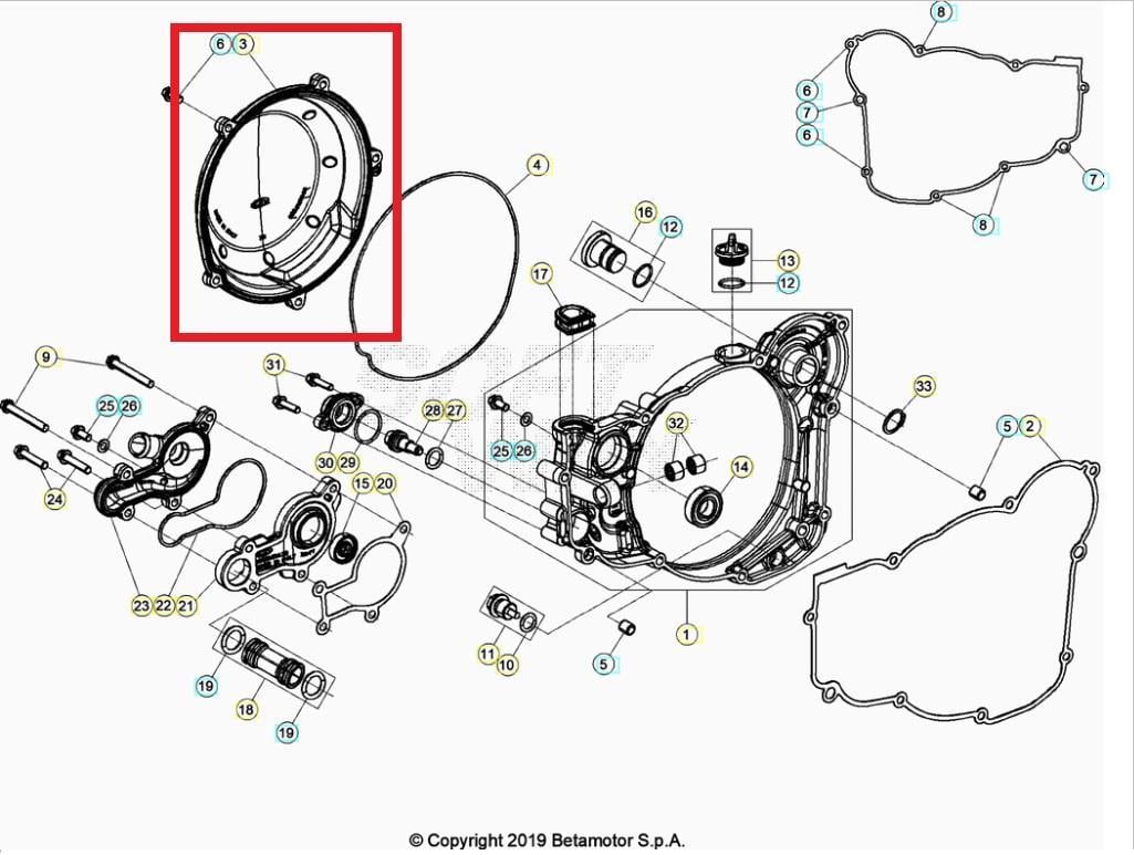 CLUTCH COVER BETA ORJ YP E