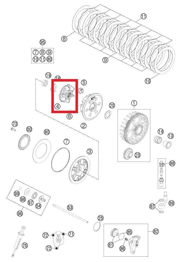 CLUTCH HUB KTM ORJ YP A9