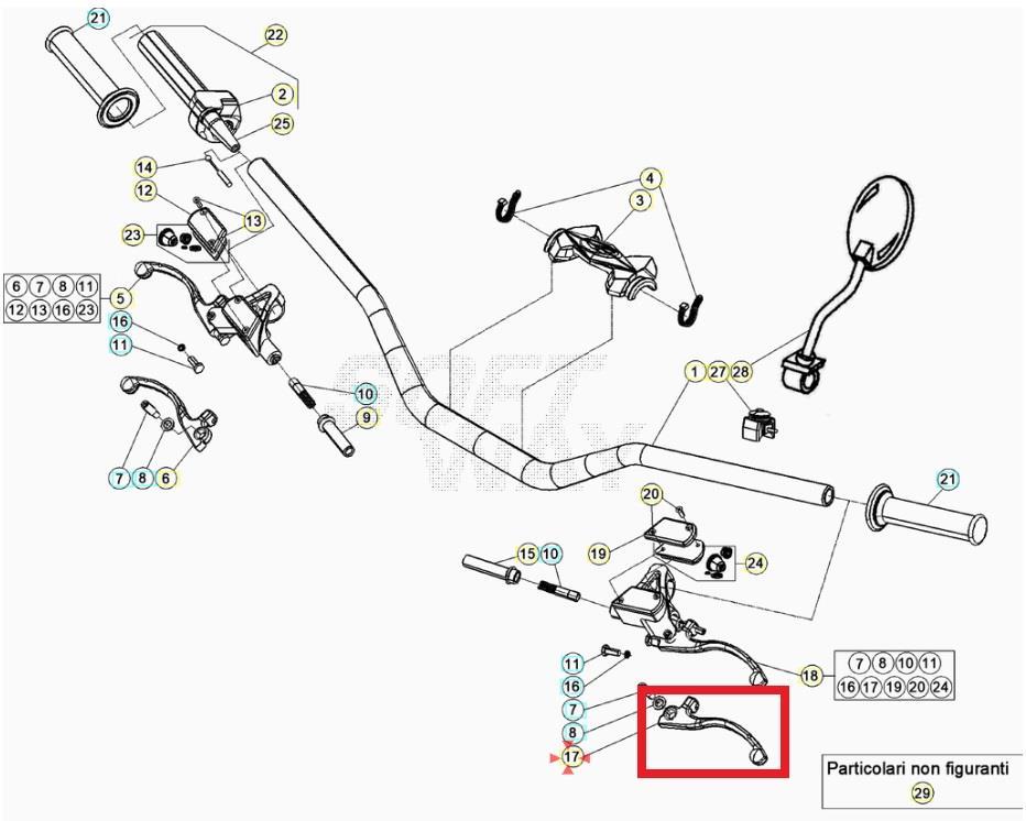 CLUTCH LEVER BETA ORJ YP B1