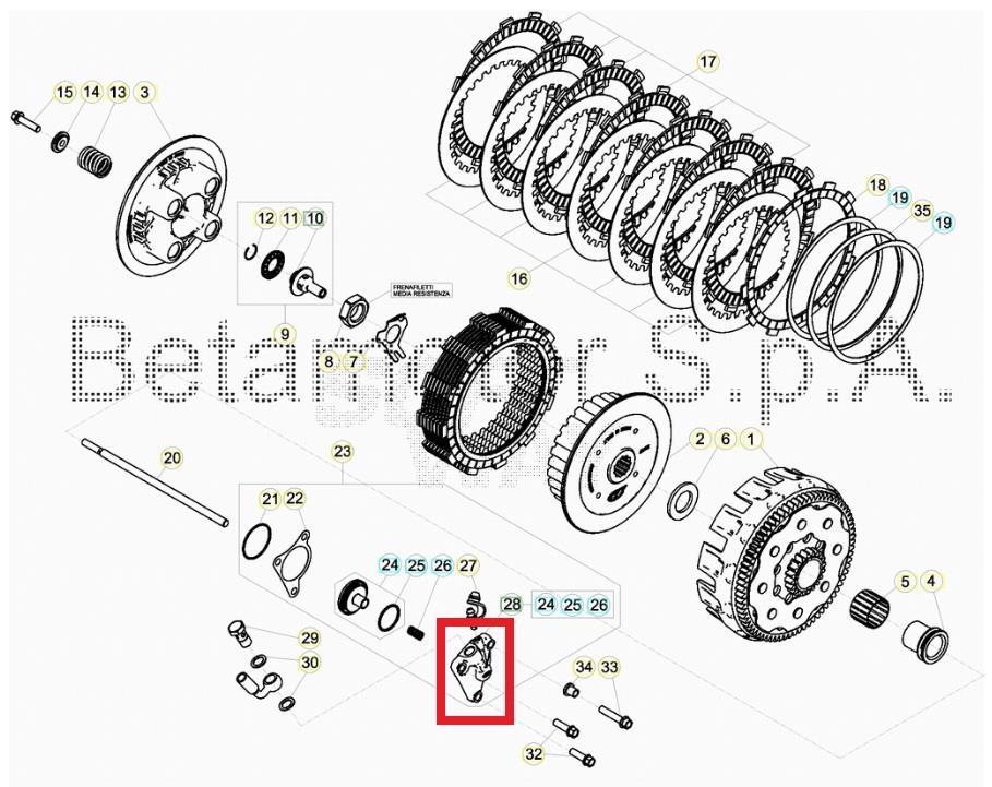 CLUTCH SLAVE CYLINDER ASSY BETA ORJ YP B1