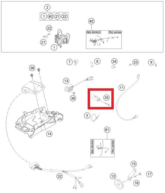 CONDENSATOR 2200MF KTM ORJ YP A9
