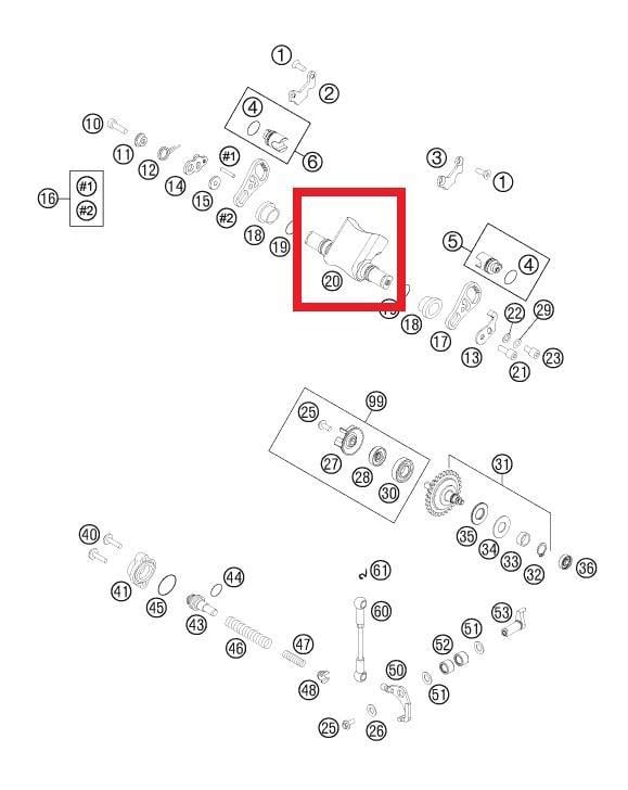 CONTROL FLAP 300 KTM ORJ YP A2