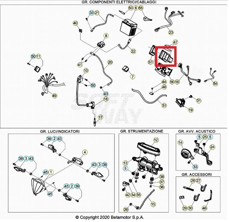 CONTROL UNIT RR 2T 250 MY20 BETA ORJ YP B3