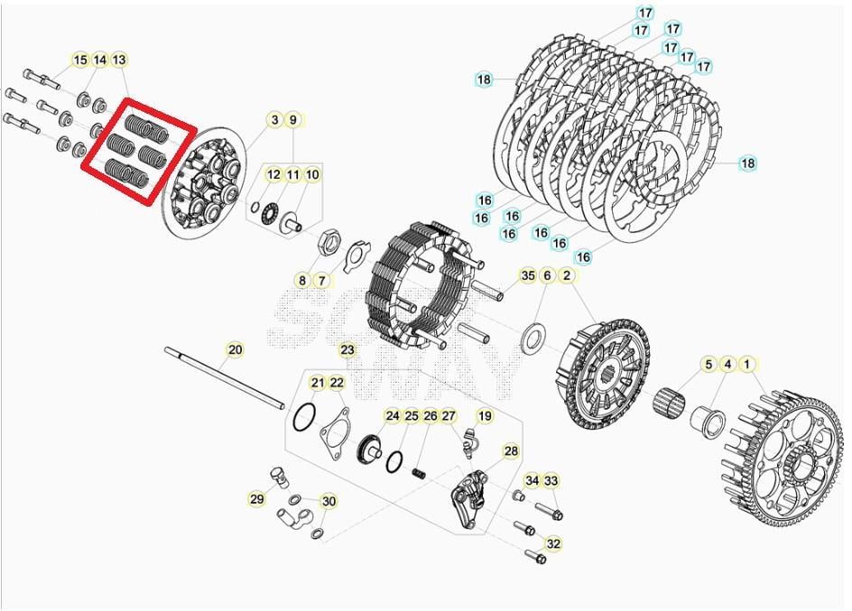 DEBRİYAJ YAYI BETA ORJ YP B2