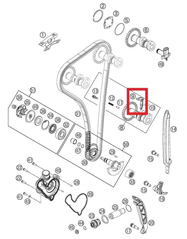 DECOMPRESSION LEVER CPL KTM ORJ YP A5