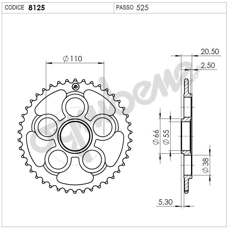 DUCATI 848 OGNIBENE ARKA DİŞLİ 41T