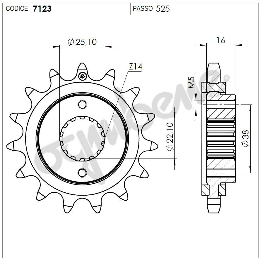 DUCATI 916 OGNIBENE ÖN DİŞLİ 15T