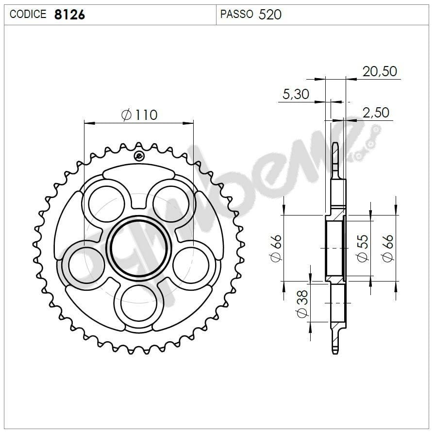 DUCATI OGNIBENE ARKA DİŞLİ 41T