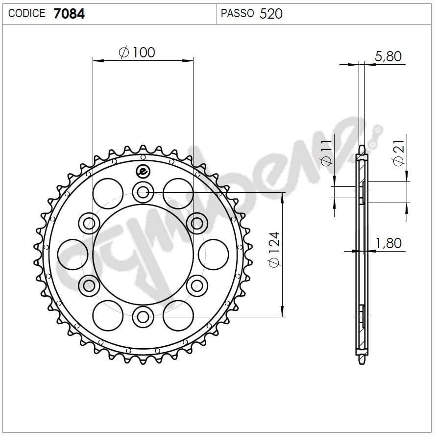 DUCATI OGNIBENE ARKA DİŞLİ 46T