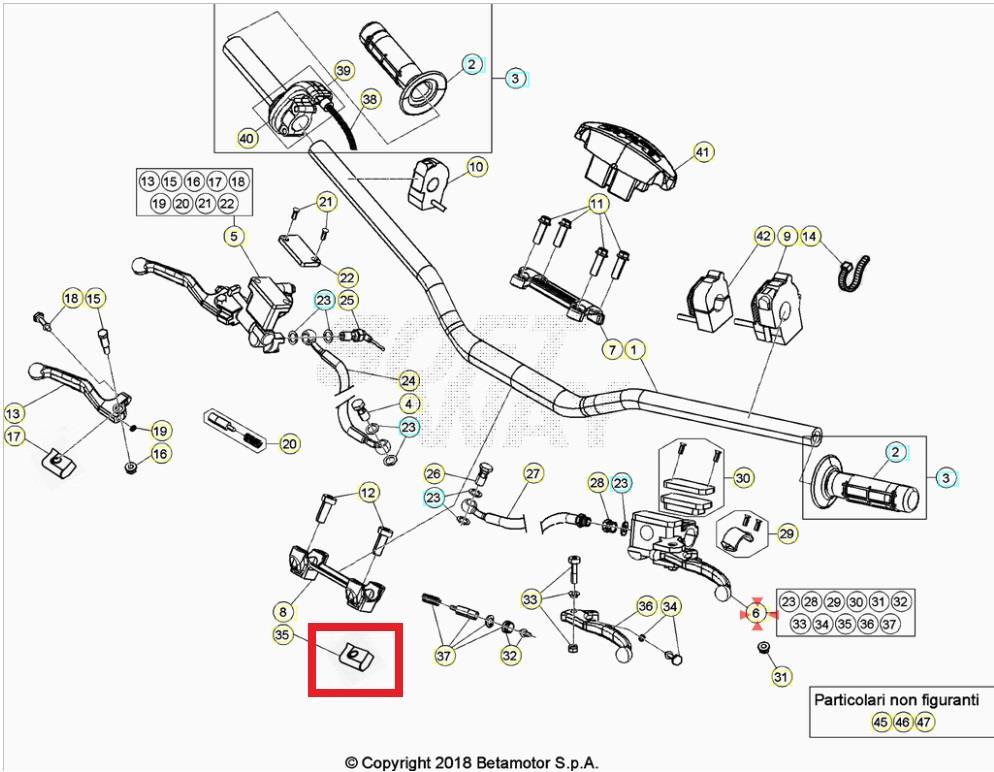 DUST COVER, CLUTCH CONTROL LEVER BETA ORJ YP B4