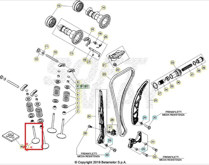 EXHAUST VALVE BETA ORJ YP B1