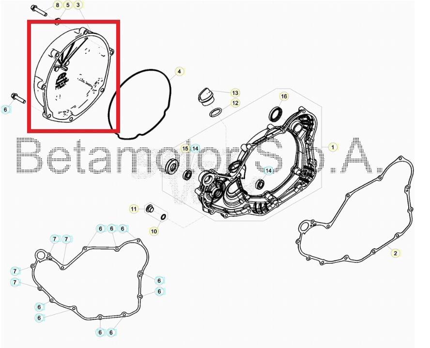 EXTERNAL CLUTCH COVER BETA ORJ YP