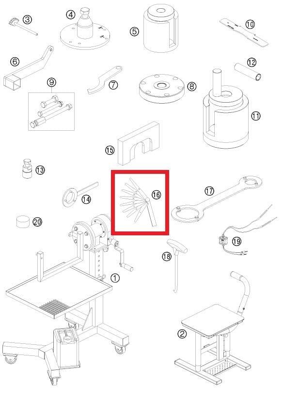 FEELER GAUGES KTM ORJ YP A8