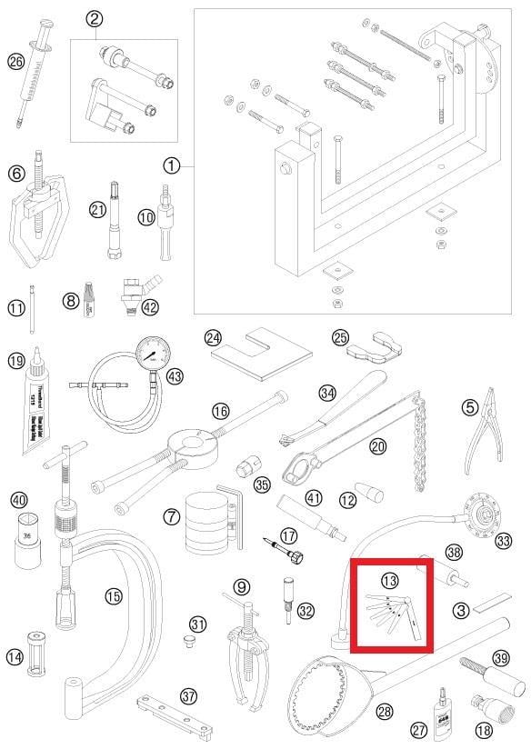 FEELER GAUGES KTM ORJ YP A9