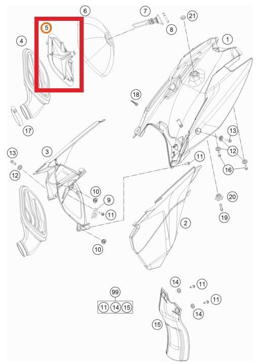 FILTER CARRIER KTM ORJ YP