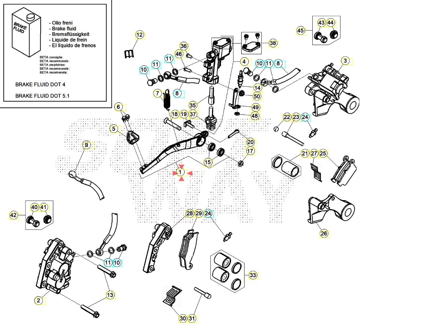 FOOT BRAKE LEVER BETA ORJ YP B3