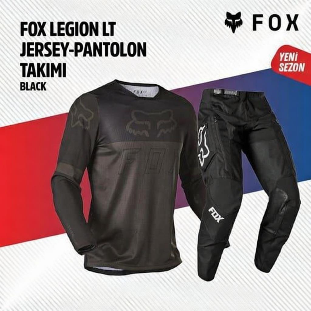 Fox Siyah Gri Jersey Pantolon Takımı