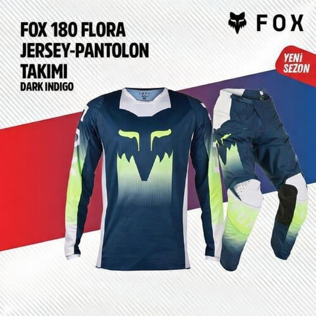 Fox Yeşil Mavi Jersey Pantolon Takımı
