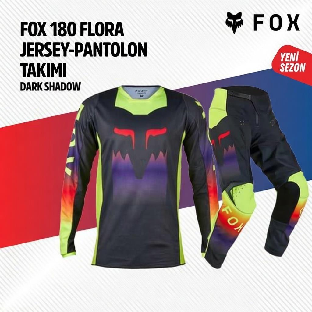 Fox Yeşil Siyah Jersey Pantolon Takımı