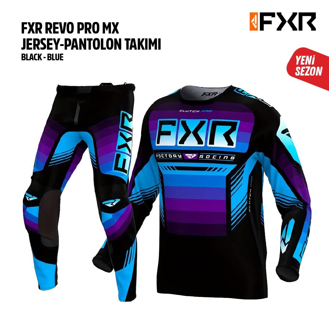 Fxr Siyah Turkuaz Jersey Pantolon Takımı