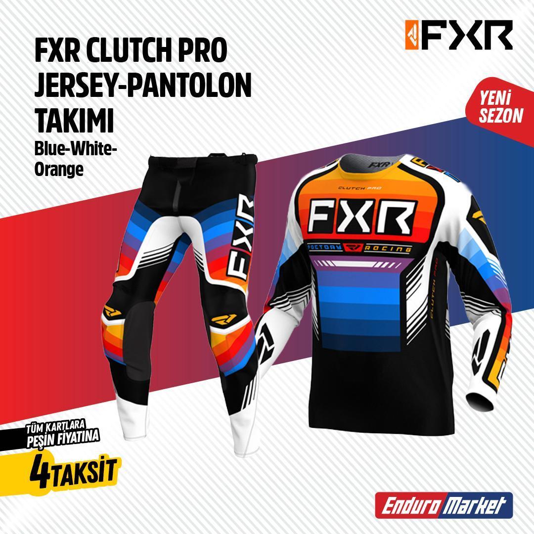 FXR TURUNCU MAVİ JERSEY PANTLON TAKIMI