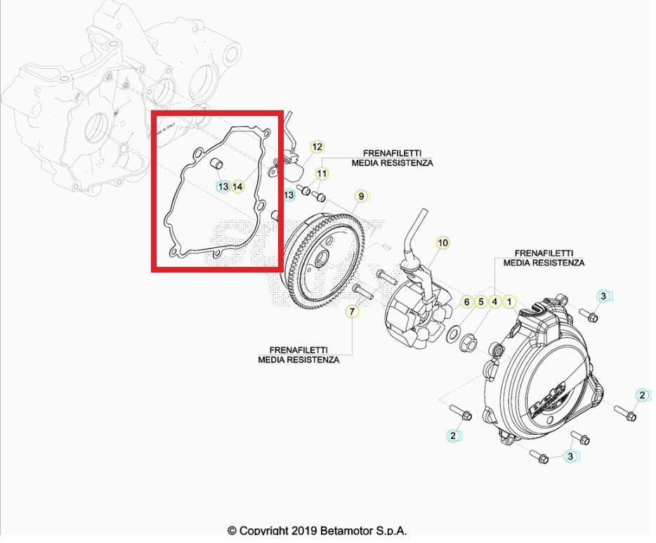 GASKET, IGNITION COVER BETA ORJ YP