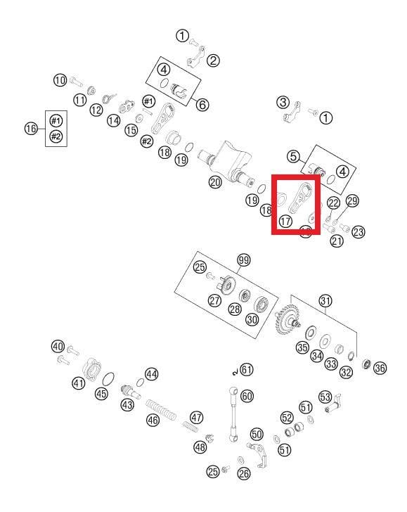 GEAR SEGMENT 300 KTM ORJ YP A2