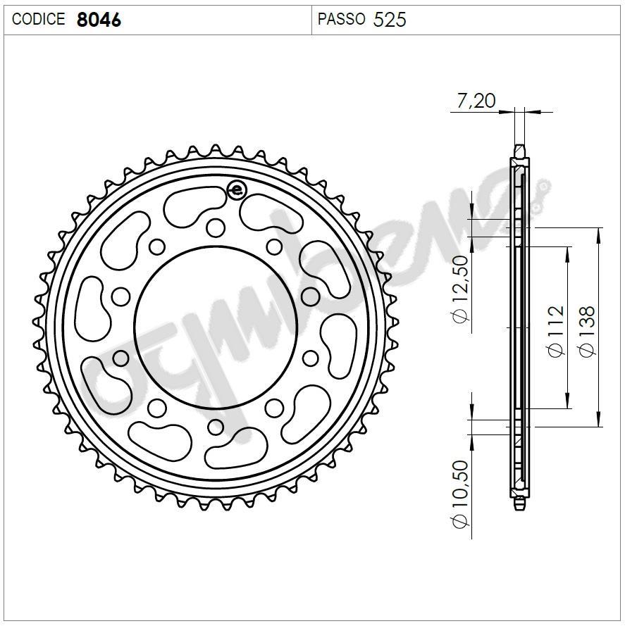 HONDA 600-900 97 OGNIBENE ARKA DİŞLİ 42T