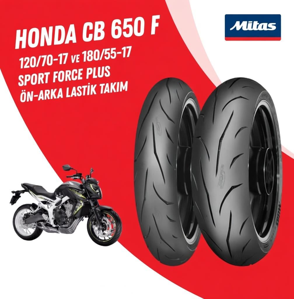Honda Cb 650 F Mitas Sport Force + Lastik Takımı