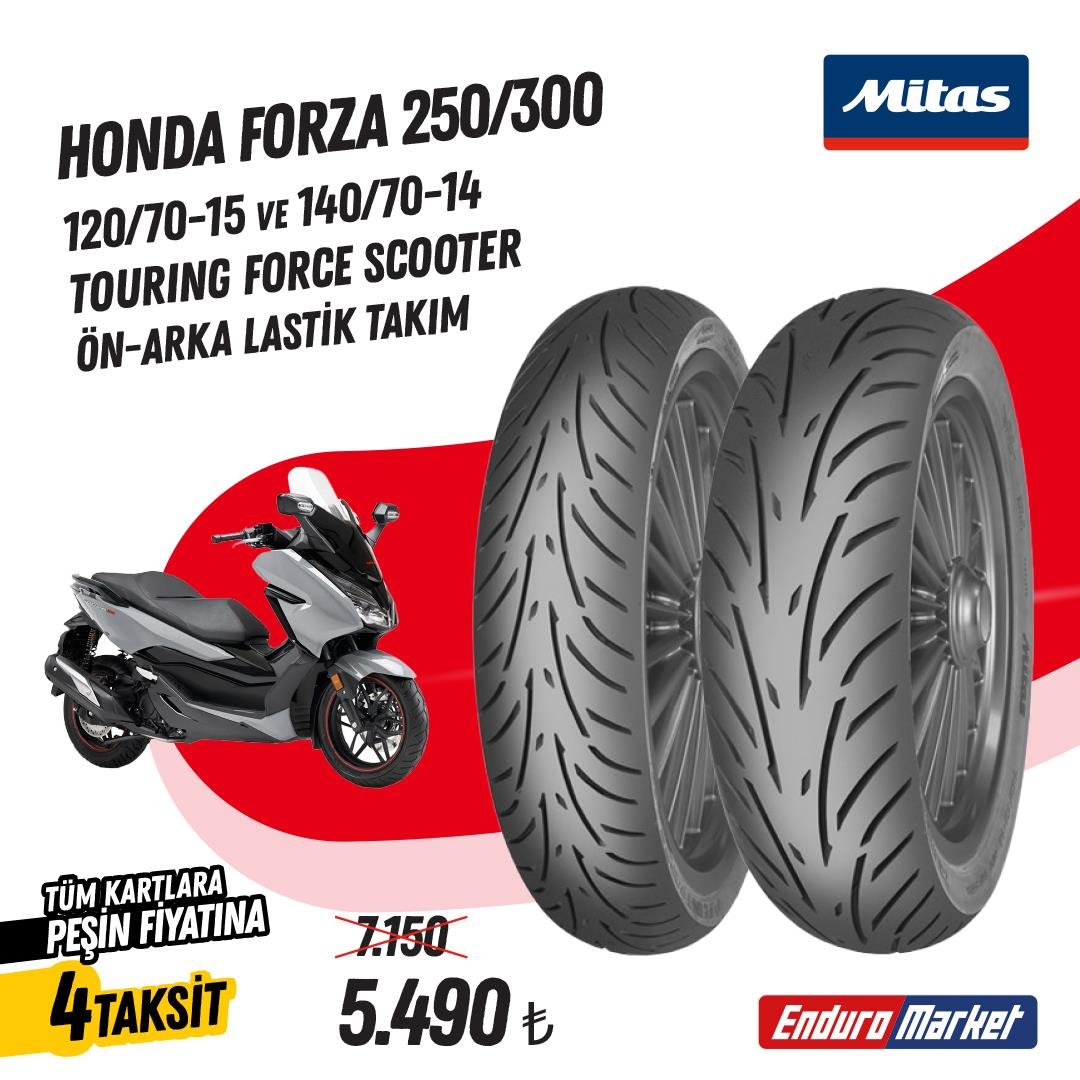 HONDA FORZA 250 MİTAS TOURING FORCE SC LASTİK TAKIMI