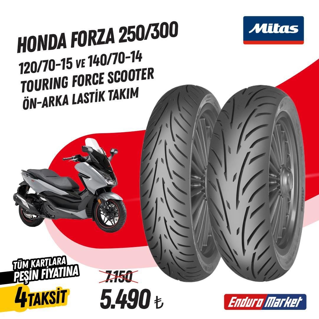 HONDA FORZA 250 MİTAS TOURING FORCE SC LASTİK TAKIMI