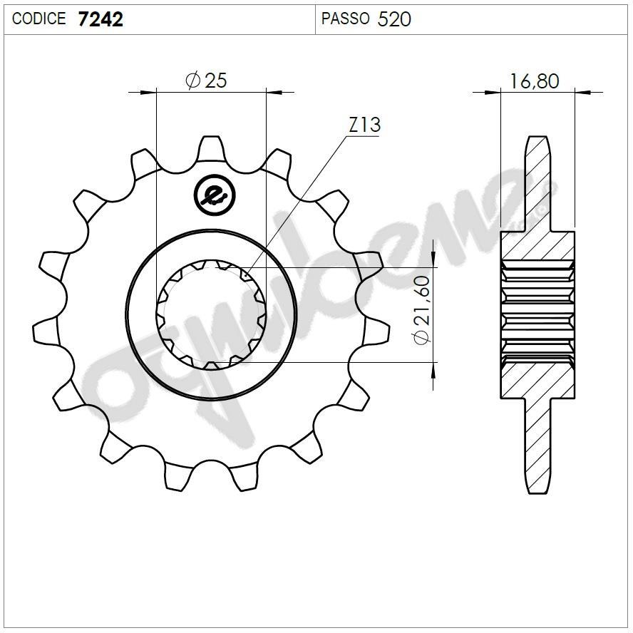 HONDA OGNIBENE ÖN DİŞLİ 16T