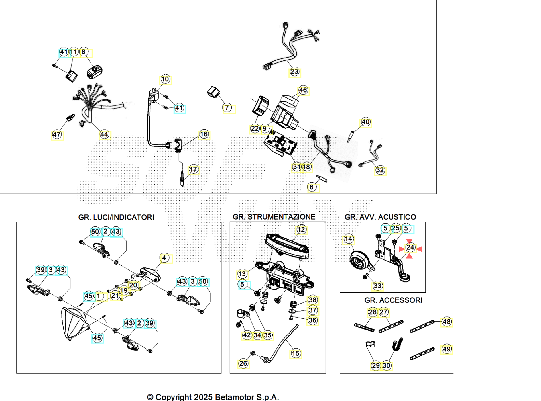HORN BRACKET BETA ORJ YP B5-2