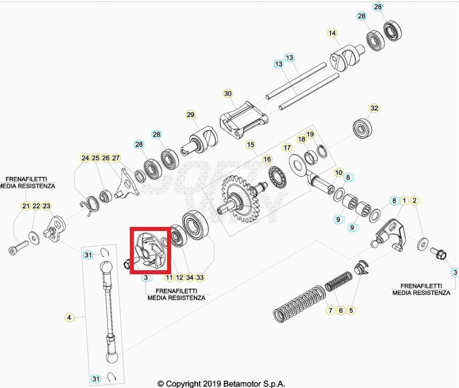 IMPELLER WATER PUMP BETA ORJ YP B5