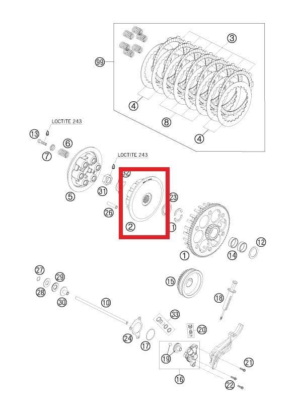 INNER HUB KTM ORJ YP A1