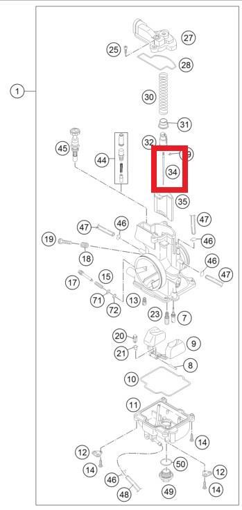 JET NEEDLE KEIHIN N8RH KTM ORJ YP A5