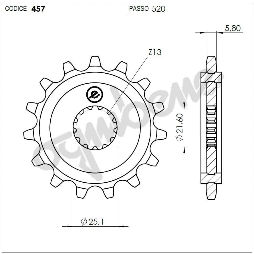 KAWASAKI 125 OGNIBENE ÖN DİŞLİ 15T
