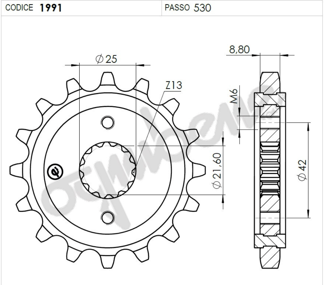KAWASAKI 600 OGNIBENE ÖN DİŞLİ 18T