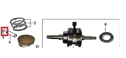 Kayo K2 Piston Pim Sekmanı E1