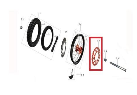 KAYO KT 250 - ARKA DİŞLİ