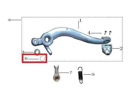 KAYO KT 250 ARKA FREN PEDAL YAYLI KLİPSİ