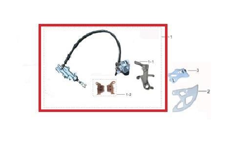 KAYO KT 250 ARKA FREN SİSTEMİ