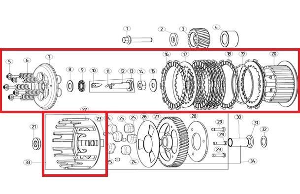 KAYO KT 250 DEBRİYAJ KOMPLE