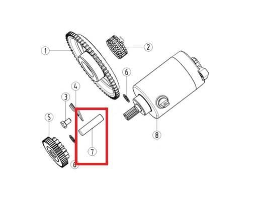 KAYO KT 250 MARŞ MOTOR DİŞLİ MİLİ