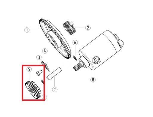 KAYO KT 250 MARŞ MOTOR DİŞLİSİ